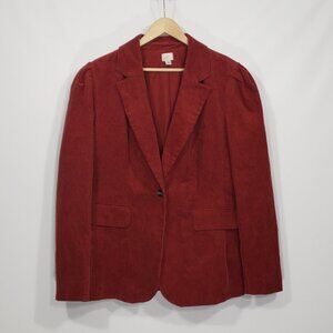 A New Day  Rust Orange Corduroy Blazer  Women's Size 18